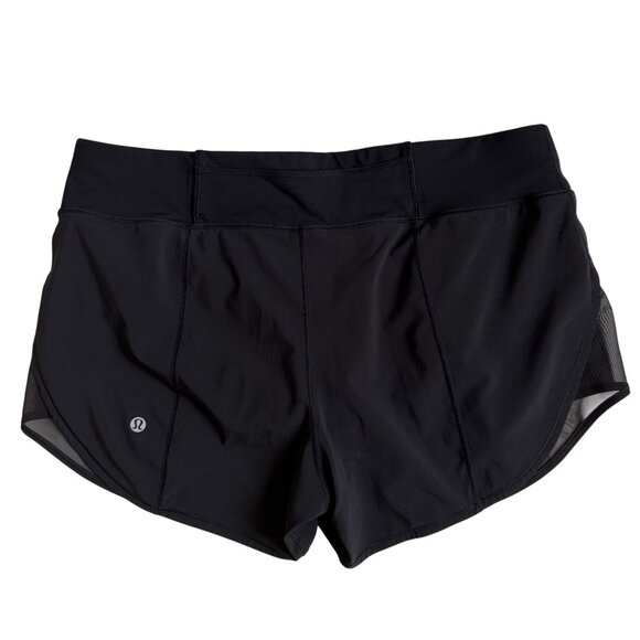 Lululemon Attack the Track 4” Shorts (Black) - Size 10 - Picture 2 of 11